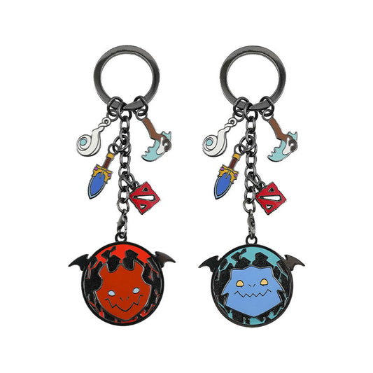 JAKIRO TWO-SIDED ROTATABLE KEY RING