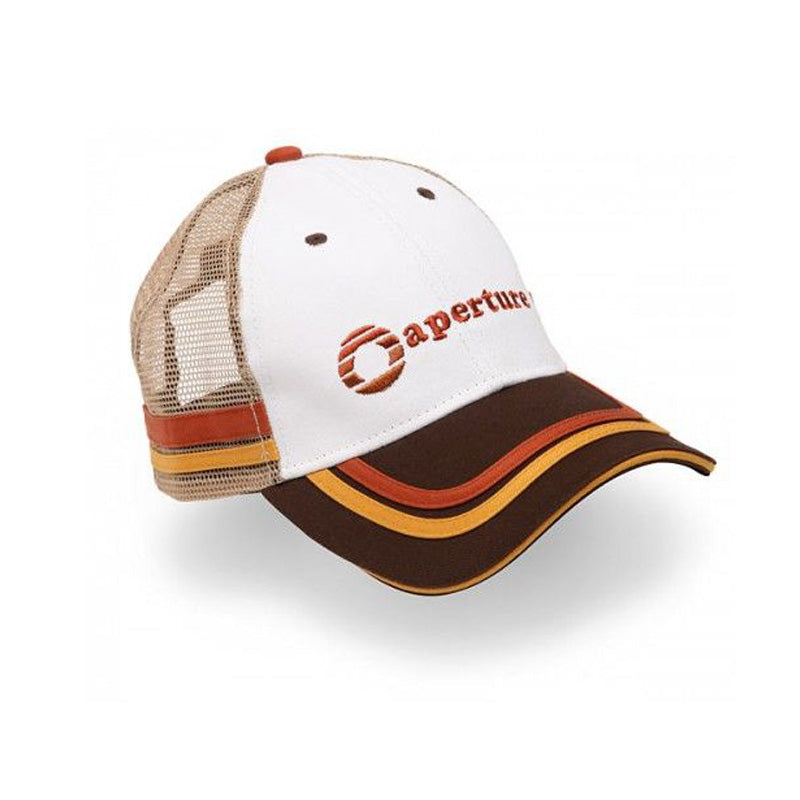 PORTAL 2 APERTURE 1970S LOGO TRUCKER HAT