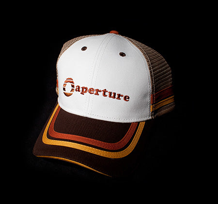 PORTAL 2 APERTURE 1970S LOGO TRUCKER HAT